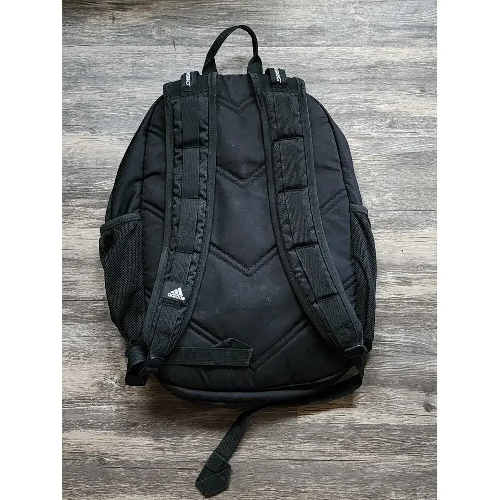 Adidas Black Defender Backpack With Padded Laptop Sleeve School Hiking